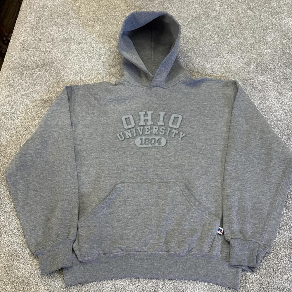 Vintage 90's Russell Athletic Ohio University 1804 Hoodie Medium